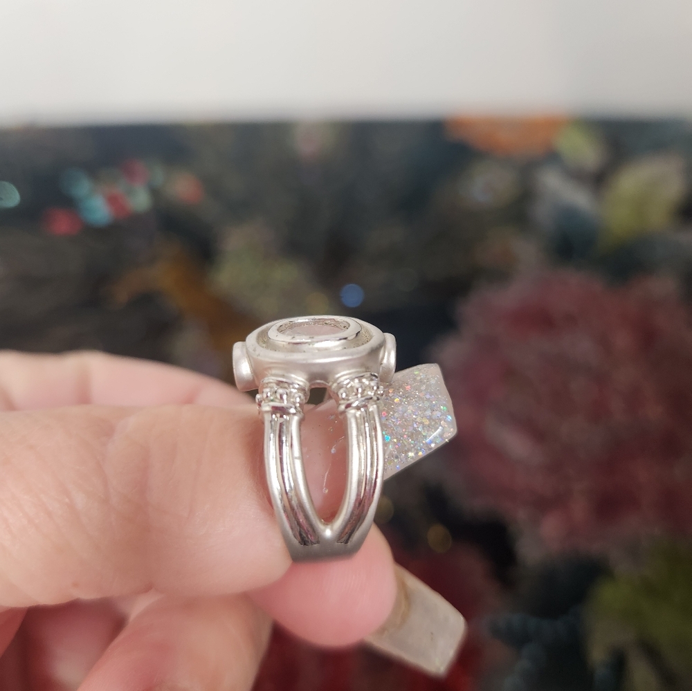 Smokey Quartz and Citrine Ring With Bonus Ring - Picture 7 of 8